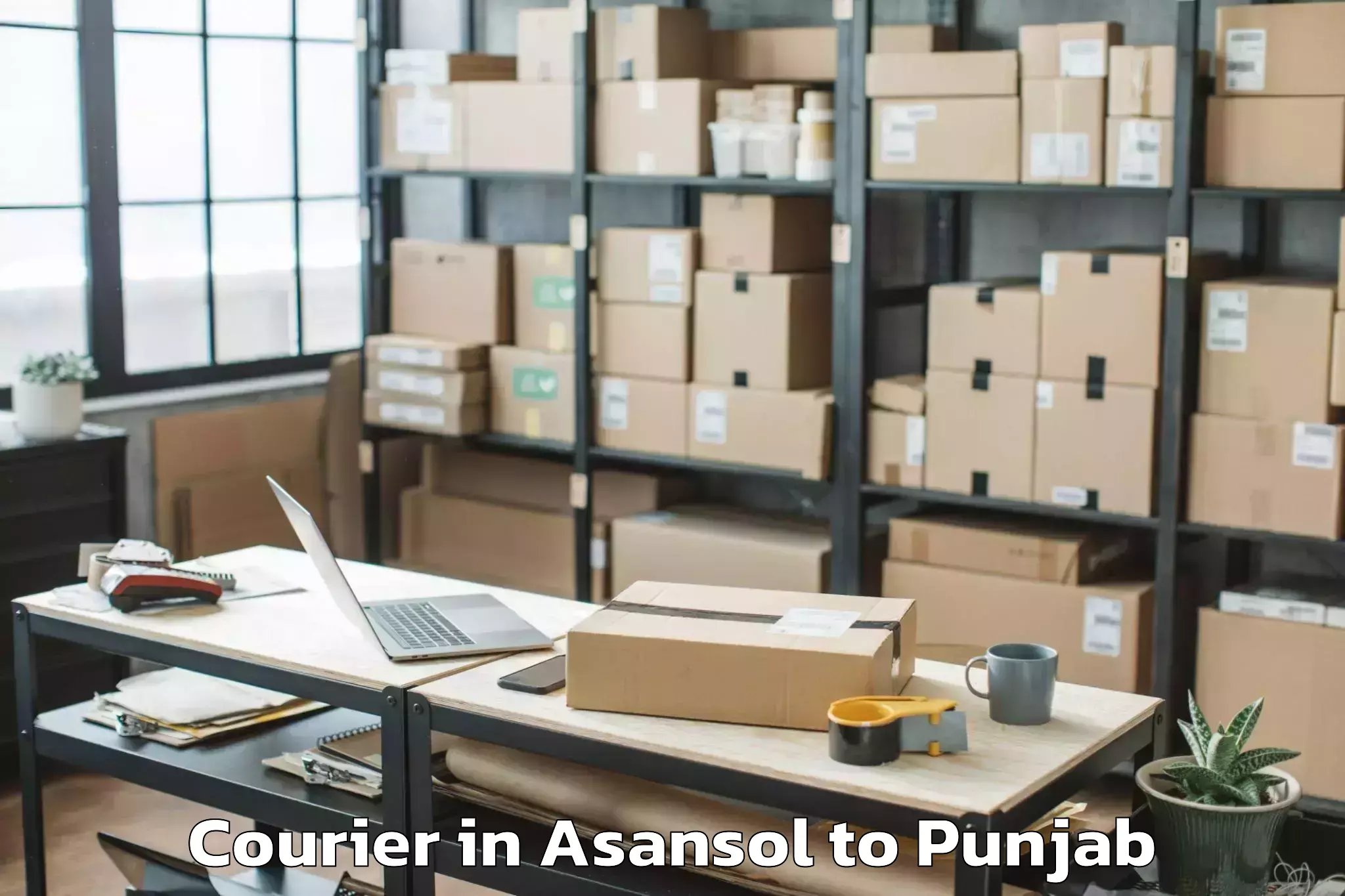 Quality Asansol to Hoshiarpur Courier